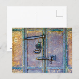 Carte Postale Porte métallique rustique historique de Coultervil