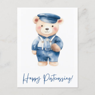 Carte Postale Porte-monnaie d'ours mignon | Passage | Aquarelle
