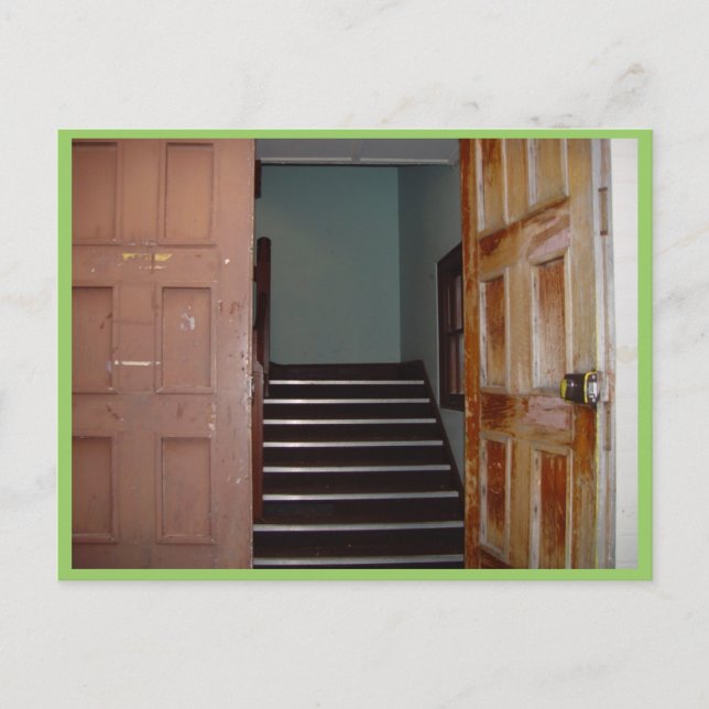 Carte Postale Porte Ouverte Et Escalier À Cameron Hall En Univer (Devant)
