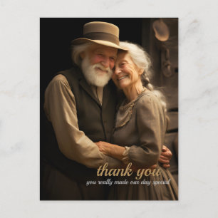 Carte Postale Porte-photo carré Rustic Love 1 merci