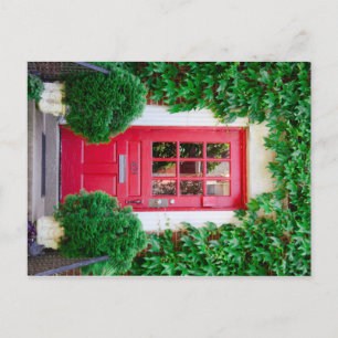 Carte postale Porte rouge
