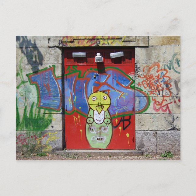 Carte Postale Porte rouge (Devant)