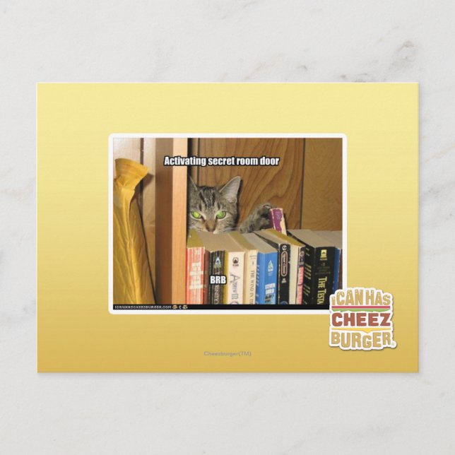 Carte Postale Porte secrète de déclenchement de pièce (Devant)