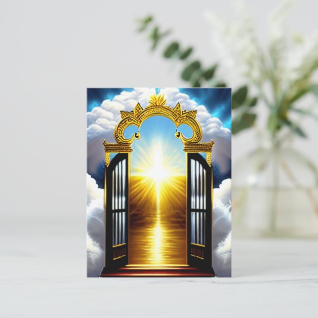 Carte postale Porte To Heaven Christian Art (Debout devant)