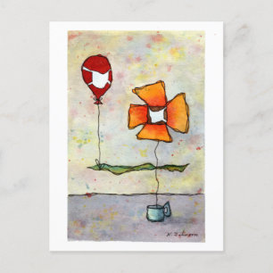 Carte Postale Porter des masques, sauver des vies Aquarelle Cart