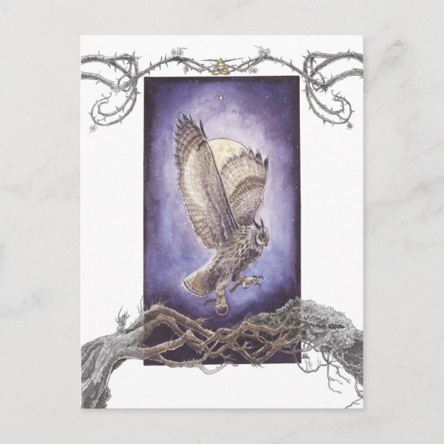 Carte Postale Porter trois anneaux cachés (Devant)