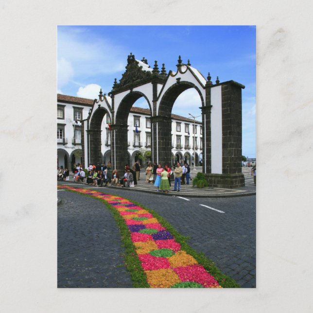 Carte Postale Portes de la ville de Ponta Delgada (Devant)