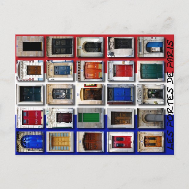 Carte Postale Portes de Paris (Devant)