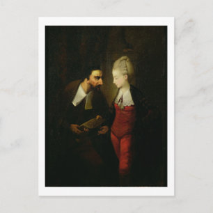 Carte Postale Portia et Shylock de 'Le Marchand de Venise' A