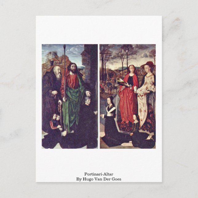 Carte Postale Portinari-Altar Par Hugo Van Der Goes (Devant)