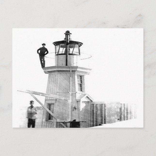 Carte Postale Portland Breakwater Lighthouse 2 (Devant)