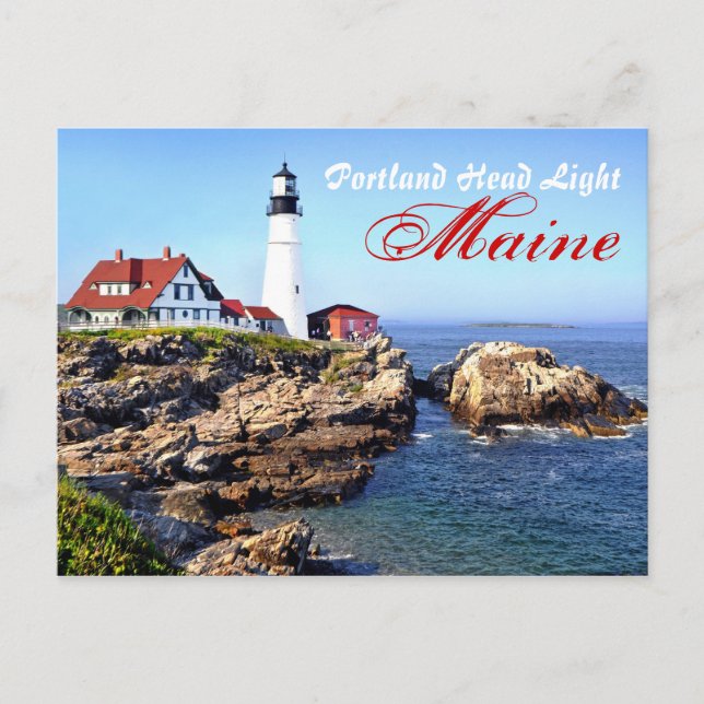 Carte Postale Portland Head Light, Cape Elizabeth, Maine, États- (Devant)