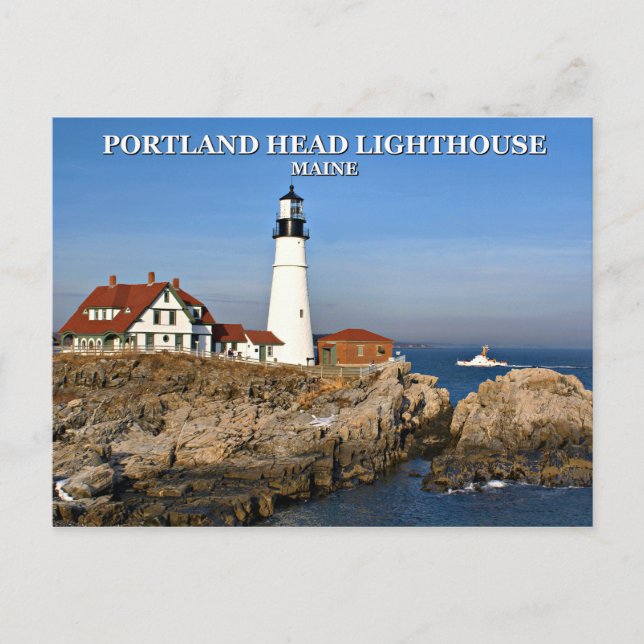 Carte Postale Portland Head Lighthouse, Maine Postcard (Devant)