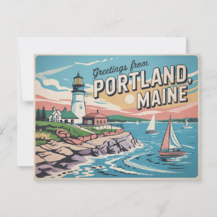 Carte postale Portland Maine