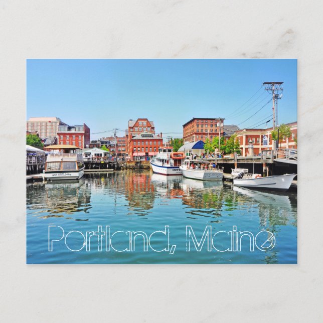 Carte Postale Portland, Maine, États-Unis (Devant)