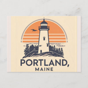 Carte Postale Portland, Maine   Phare
