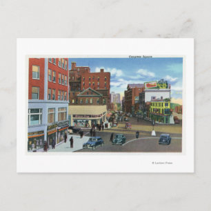 Carte Postale Portland, MaineView du Carré du Congrès