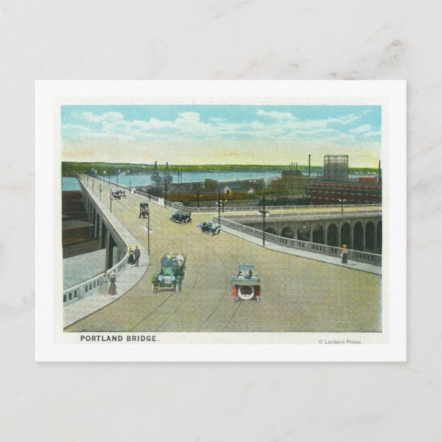 Carte Postale Portland, MaineVue du monument Longfellow (Devant)