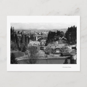 Carte Postale Portland, OR Town View from City Park