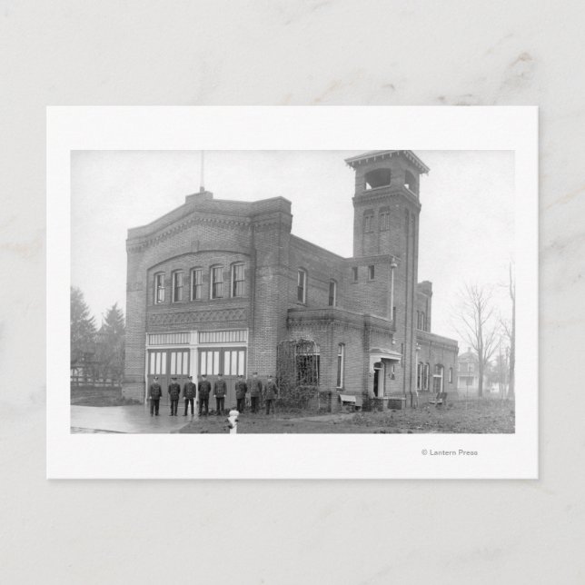 Carte Postale Portland, OR Vue et tour de la caserne d'incendie (Devant)