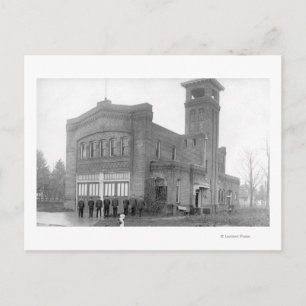 Carte Postale Portland, OR Vue et tour de la caserne d'incendie