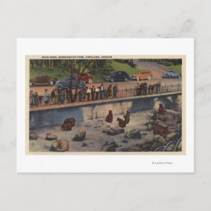 Carte Postale Portland, ORBear Dens à Washington Park