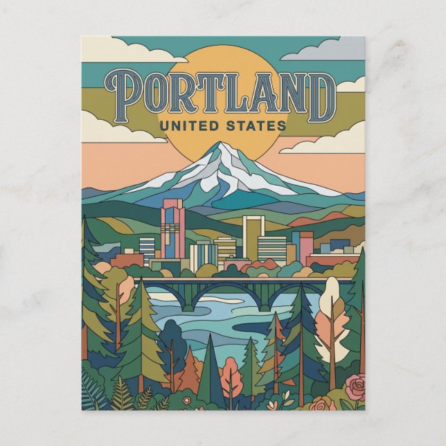 Carte Postale Portland Oregon (Devant)