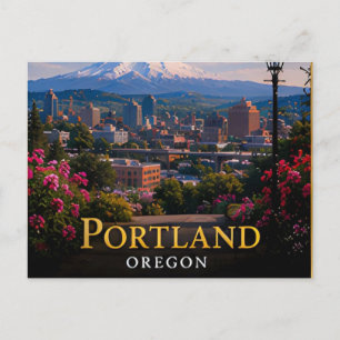 Carte Postale Portland Oregon États-Unis Voyage dans la ville du