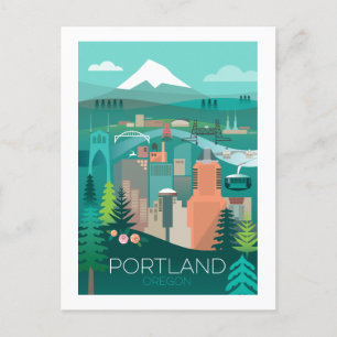 Carte Postale Portland, Oregon Postcard