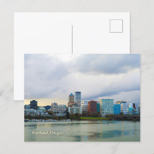 Carte Postale Portland, Oregon Postcard City Skyline