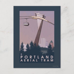 Carte Postale Portland, OregonScène de tramway aérien