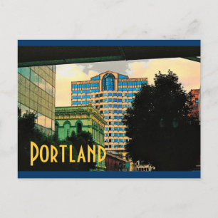 Carte Postale Portland Postcard (Jaune)