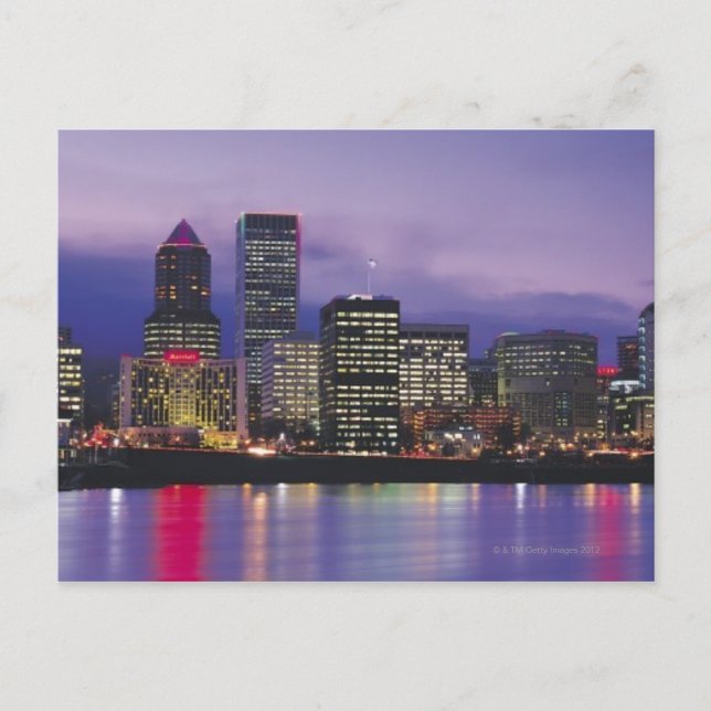 Carte Postale Portland Skyline (Devant)