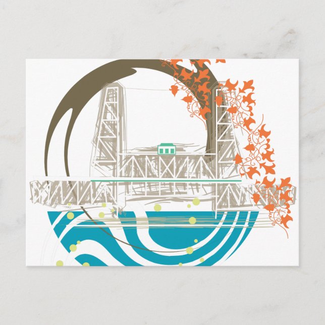 Carte postale Portland Steel Bridge (Devant)