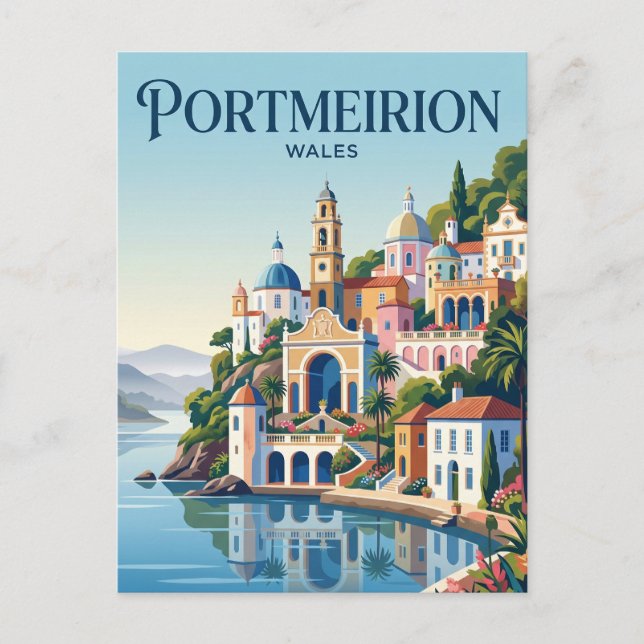 Carte Postale Portmeirion Pays de Galles (Devant)