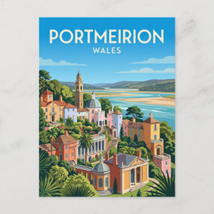 Carte Postale Portmeirion Pays de Galles