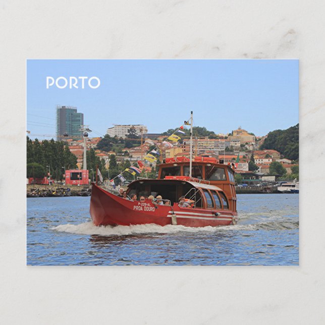 Carte Postale Porto : Bateau Douro, Portugal (Devant)