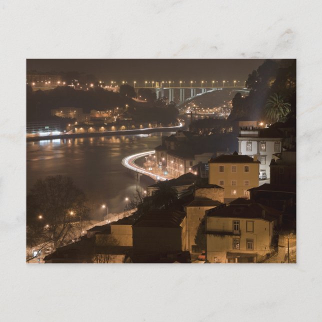 Carte Postale Porto City par nuit (Devant)