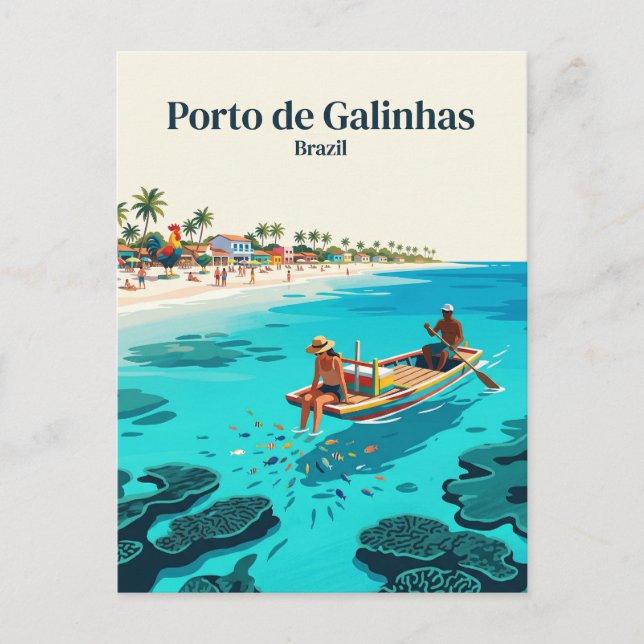 Carte Postale Porto de Galinhas Brésil (Devant)