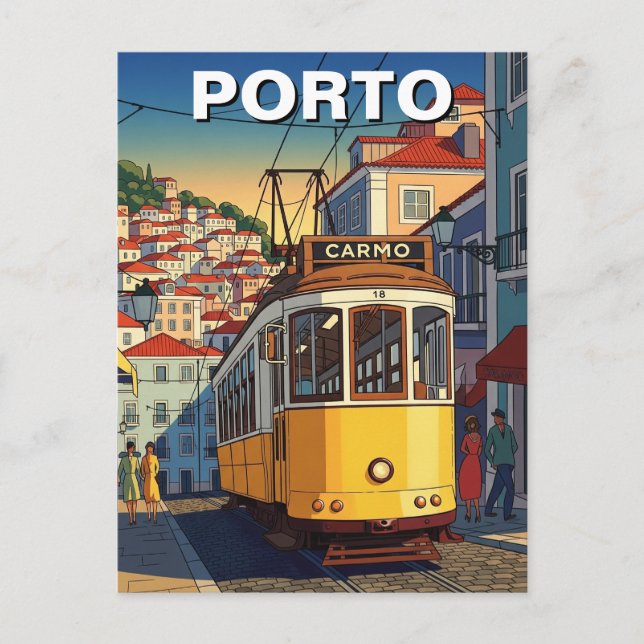 Carte Postale Porto Portugal Voyage Abstrait (Devant)