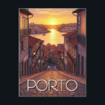 Carte Postale Porto Portugal Voyage Sunset<br><div class="desc">Porto, la deuxième ville du Portugal, est une destination captivante connue pour son charme historique, sa culture vivante et ses magnifiques paysages riverains. Située le long du fleuve Douro, Porto est célèbre pour ses bâtiments colorés recouverts de tuiles, ses rues pavées escarpées et son emblématique pont Dom Luís I, un...</div>
