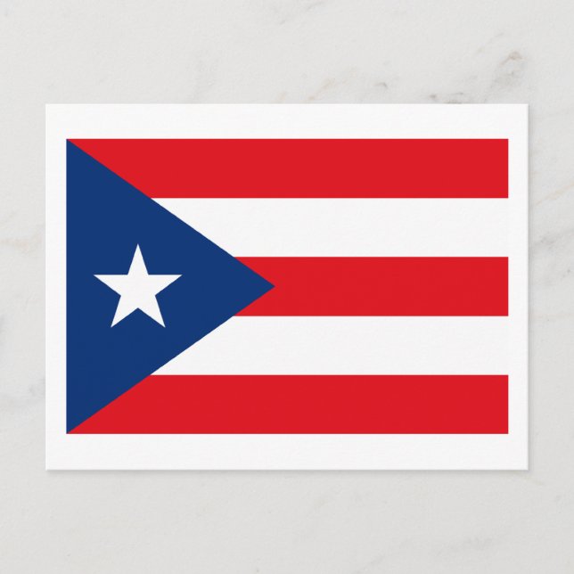Carte postale Porto Rico Flag (Devant)