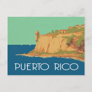 Carte Postale Porto Rico, scène vintage