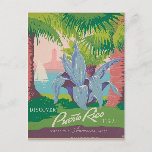 Carte Postale Porto Rico Travel (Devant)