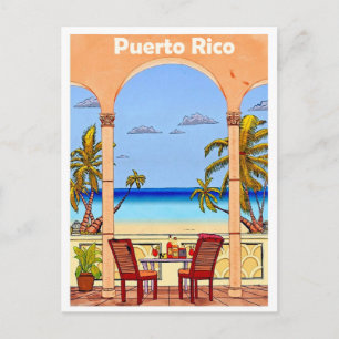 Carte Postale Porto Rico, vue depuis la terrasse de l'hôtel