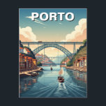 Carte Postale Porto River Cruise Portugal Voyage<br><div class="desc">Porto, la deuxième ville du Portugal, est une destination captivante connue pour son charme historique, sa culture vivante et ses magnifiques paysages riverains. Située le long du fleuve Douro, Porto est célèbre pour ses bâtiments colorés recouverts de tuiles, ses rues pavées escarpées et son emblématique pont Dom Luís I, un...</div>