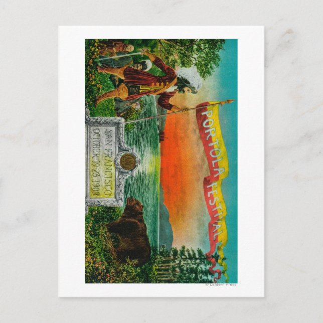 Carte Postale Portola Festival Publicité (explorateur) (Devant)