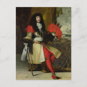 Carte Postale Portrait assis de Louis XIV après 1670