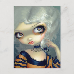 Carte postale "Portrait avec araignée"