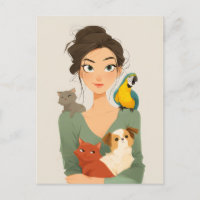 Portrait cosy de Pet Lover